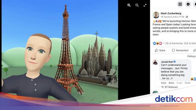 Mark Zuckerberg’s avatar on the Metaverse gets a laughing inventory