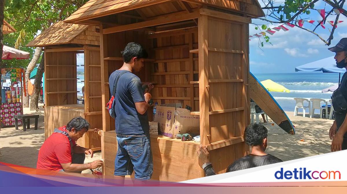 Rombong Kayu Asli Kaltim Percantik Pantai Kuta
