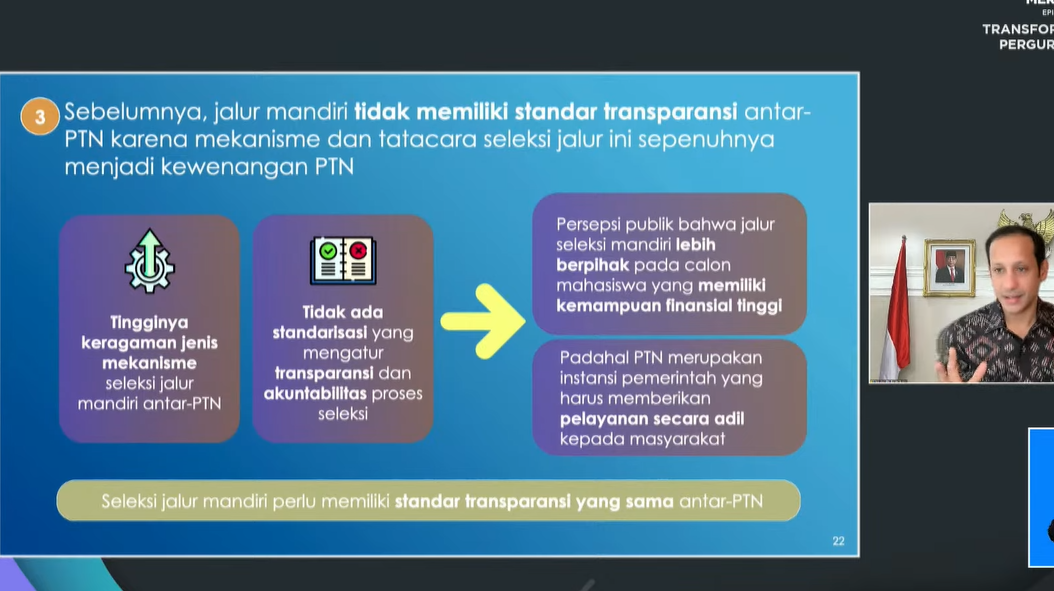 Jalur Mandiri Masuk Kuliah Bakal Tetap Ada, Nadiem Wajibkan Ini Ke PTN