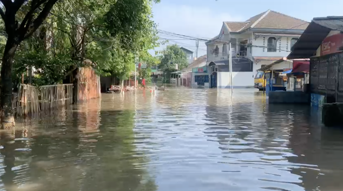 Penampakan Perumahan Ciledug Indah Terendam Banjir