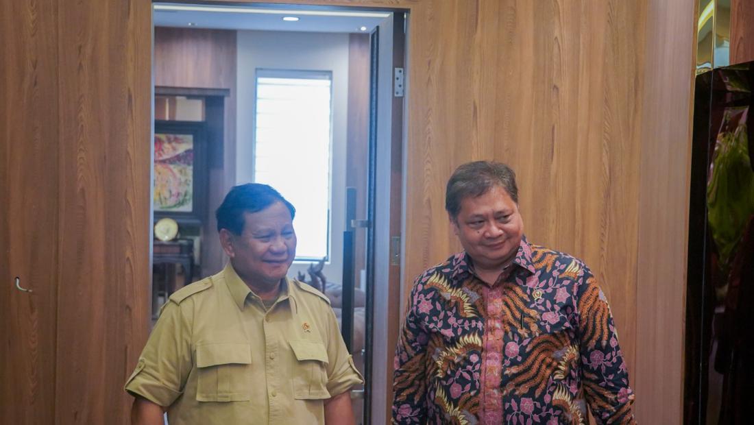 Airlangga Dan Prabowo Bertemu Lebih Dari 1 Jam, Ini Yang Dibahas