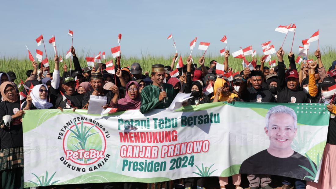 Petani Tebu Sulsel Deklarasi Dukung Ganjar Pranowo Di Pilpres 2024