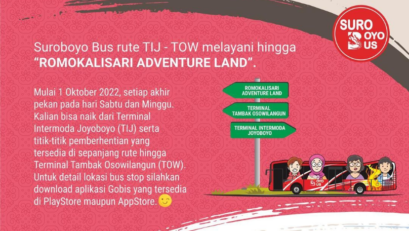 Suroboyo Bus Tambah Rute Ke Romokalisari Adventure Land Surabaya