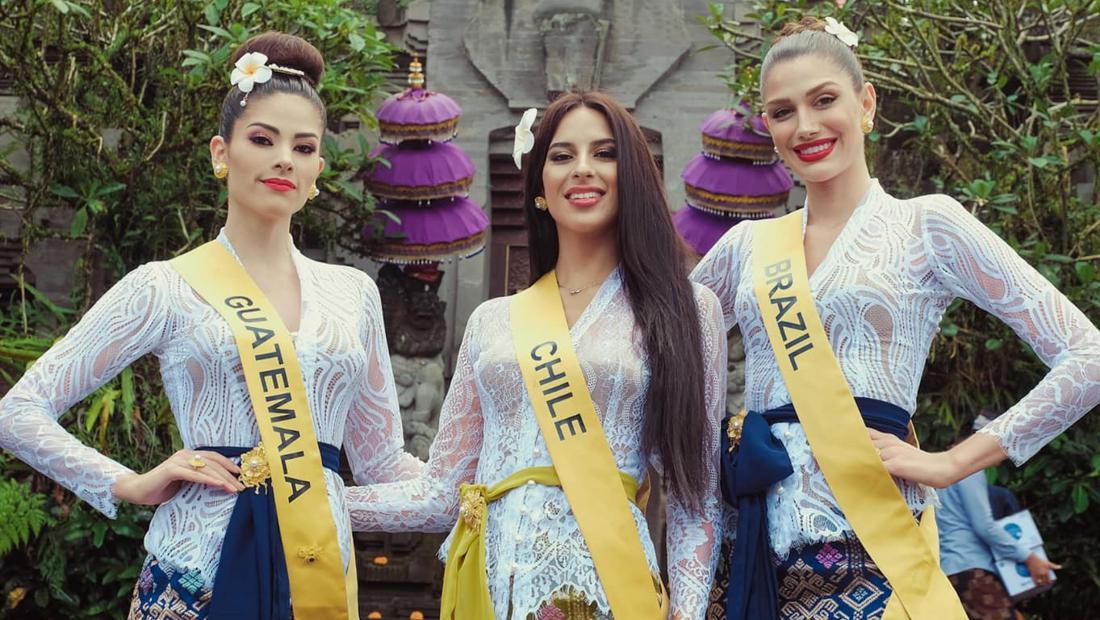 10 Foto Finalis Miss Grand International Berkebaya Di Bali Dan Pose Di ...