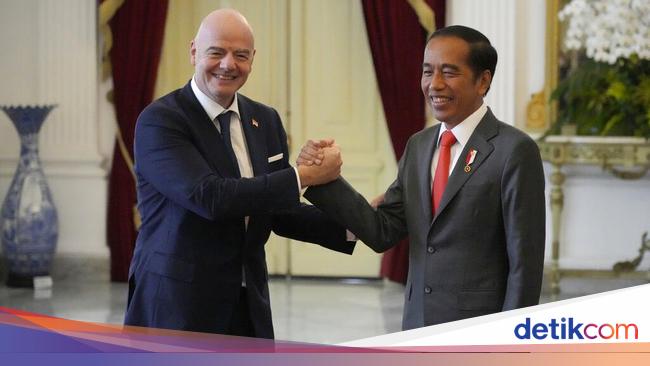 Jokowi talks about No PSSI in a meeting with the FIFA president