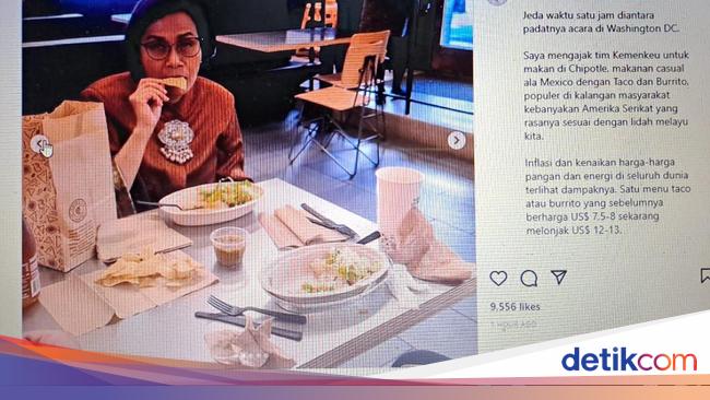 While eating tacos, Sri Mulyani explains the global economic threats