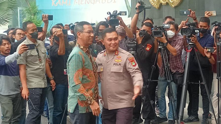 Pj Gubernur DKI Heru Budi Temui Kapolda Metro, Bahas Apa?