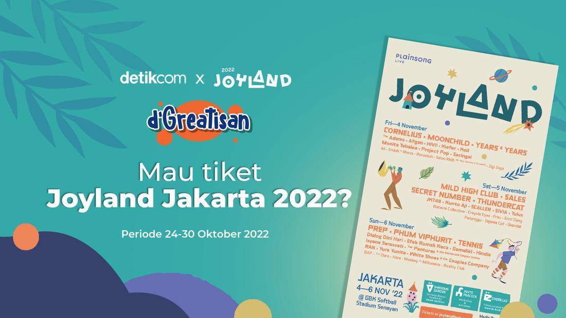 Selamat! Ini Pemenang Kuis Tiket Joyland Festival 2022 Gratis Dari Detikcom