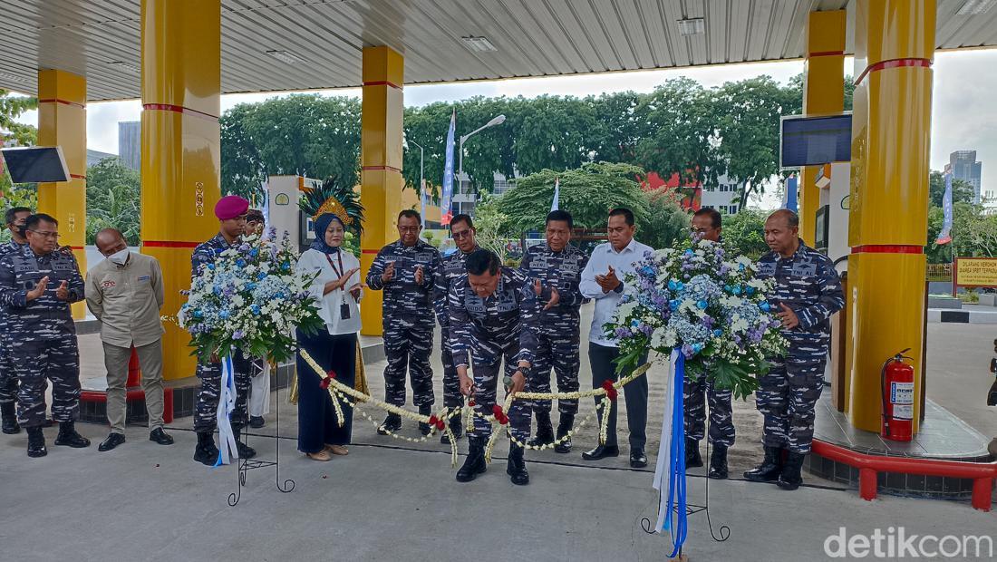 Resmikan SPBT Terpadu, KSAL Harap Pengelolaan BBM Di TNI AL Makin Efektif