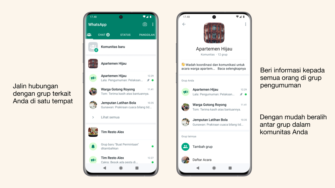 WhatsApp Rilis Komunitas, Fitur Baru Untuk Satukan Banyak Grup