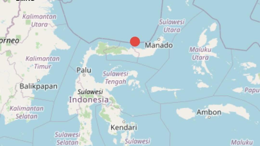 Gempa M 5,4 Guncang Bolmut Sulut, Berpusat Di Laut-Tak Berpotensi Tsunami