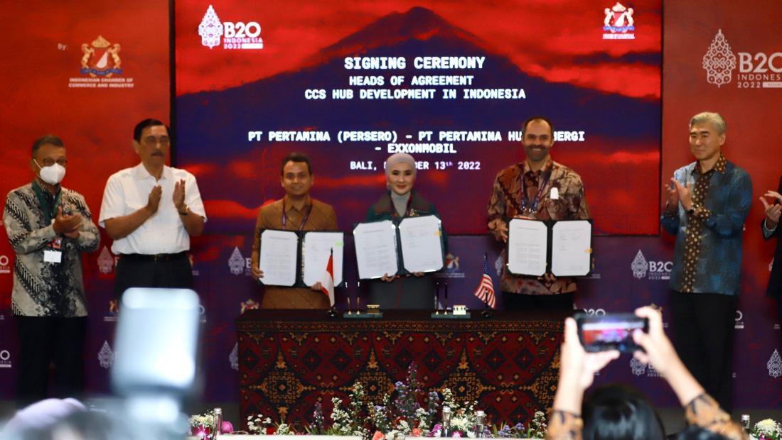 Pertamina-ExxonMobil Kerja Sama Kembangkan Bisnis Carbon Capture Di RI