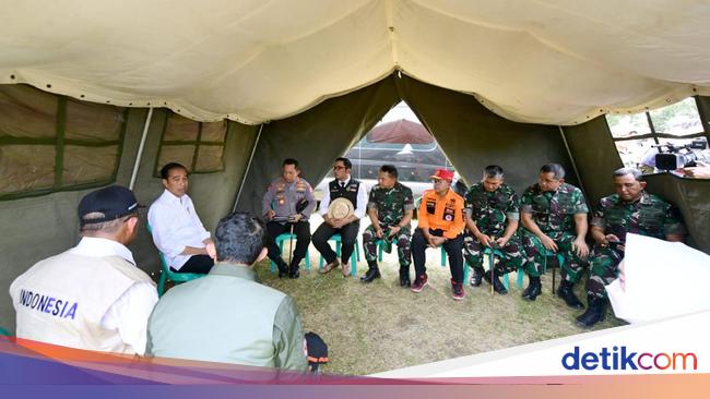 Jokowi conducts impromptu meeting at Cianjur earthquake shelter, here are the instructions