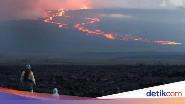 The world’s largest volcanic eruption even becomes a public spectacle