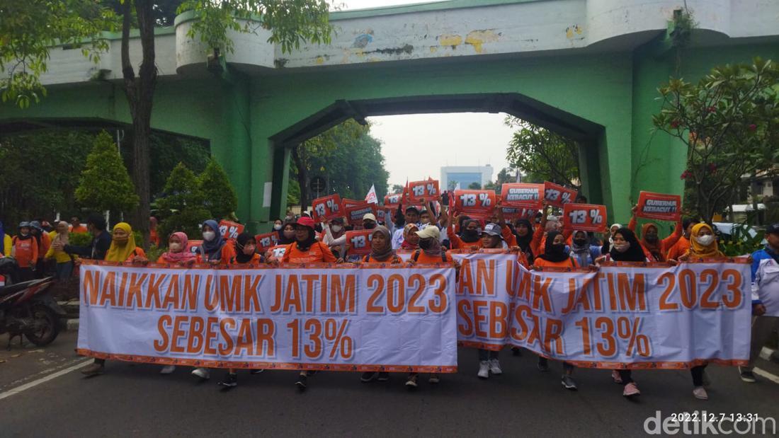 Kecewa Kenaikan UMK 2023, Buruh Di Jatim Siapkan Aksi Besar