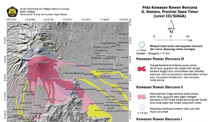 Imbauan BPBD Jatim Saat Status Semeru Siaga