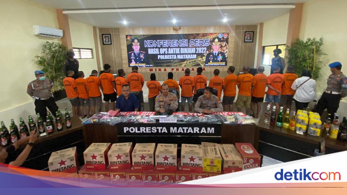Razia Kafe di Mataram Jelang Nataru, 1.440 Botol Miras Disita