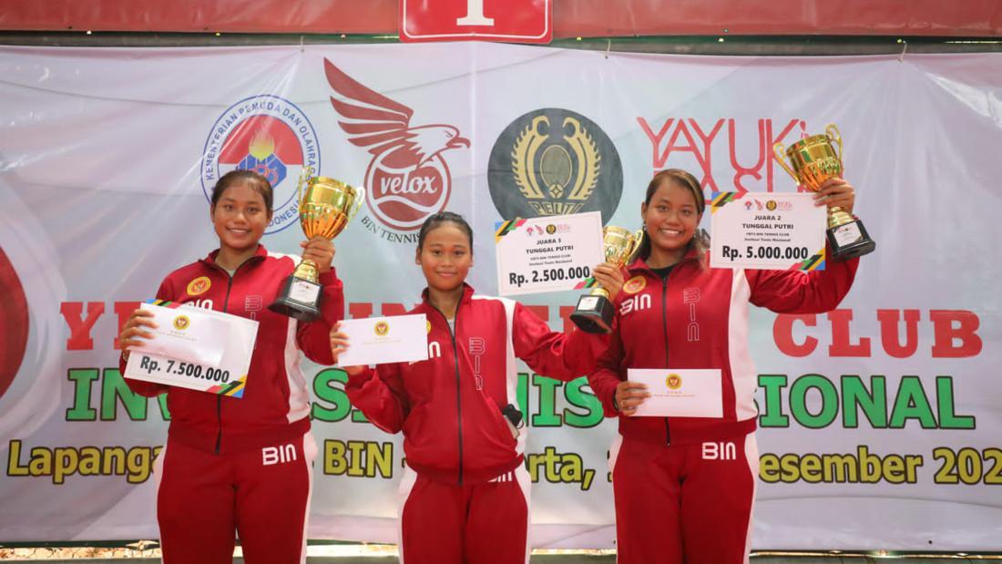 Lagi, Petenis Kembar PORBIN Jadi Juara Di Turnamen Tenis Nasional