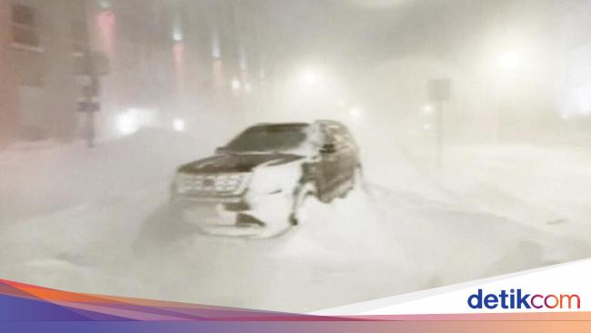 Badai Salju Tewaskan 50 Orang di AS, Mayat Terkubur-'Membeku' di Mobil