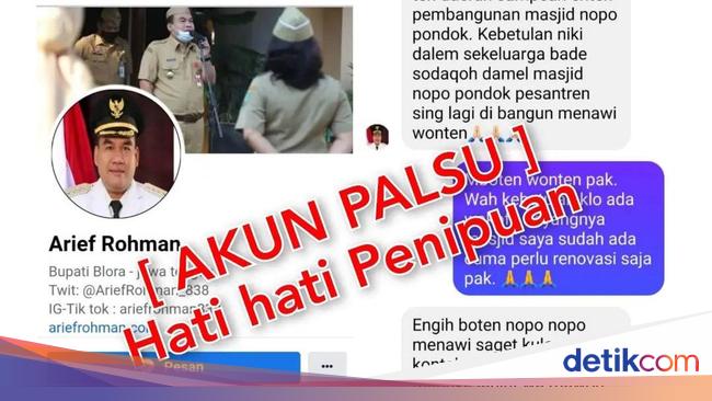 Hati-hati! Akun Palsu Mengaku Bupati Blora Gentayangan di Medsos