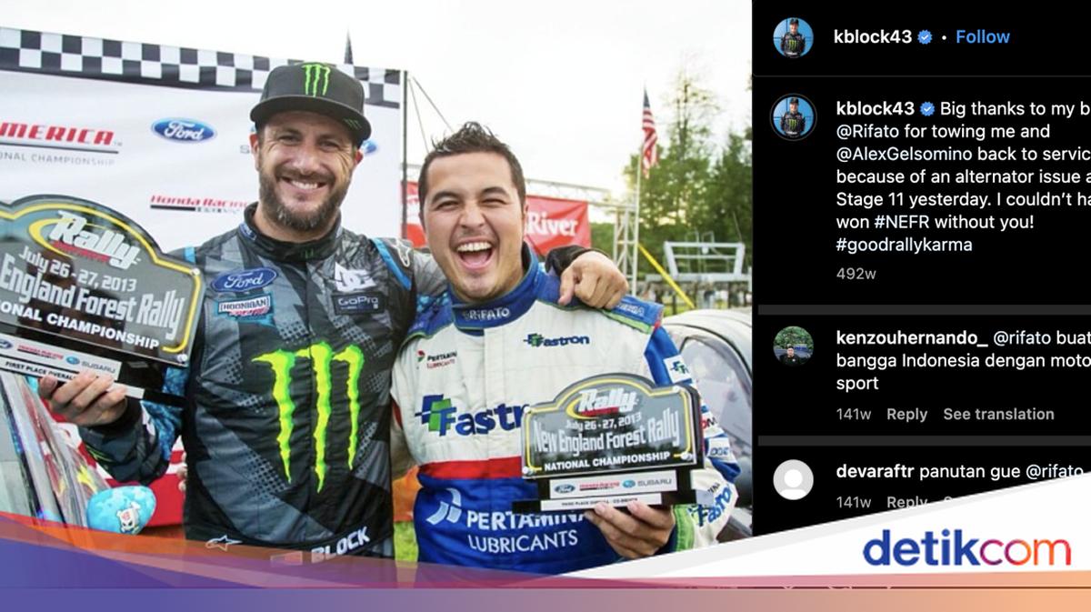 Cerita Ken Block Menang Reli Berkat Bantuan Rifat Sungkar