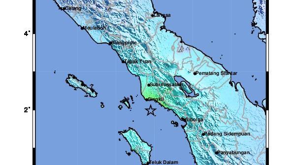 Analisis BMKG Soal Gempa M 6,2 Yang Guncang Aceh Singkil