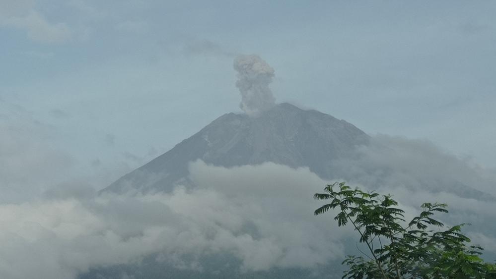 Gunung Semeru Erupsi, Tinggi Letusan Capai 500 Meter Dari Puncak