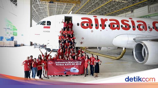 AirAsia Indonesia Showcases New Aircraft, Airbus A320 PK-AZQ, Let’s See!