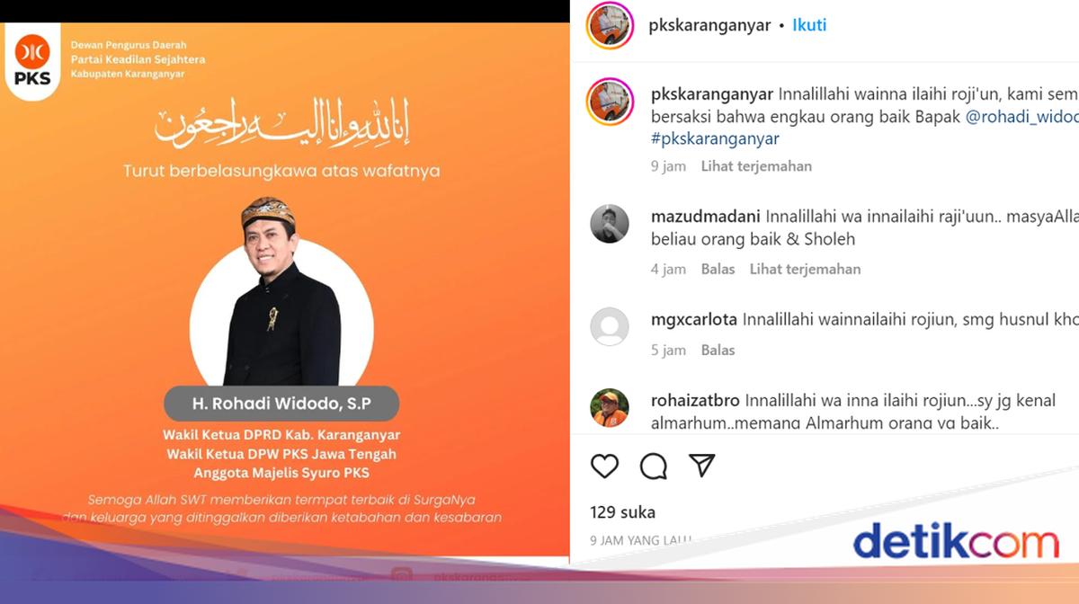 Ketua DPRD Karanganyar Sebut Eks Wabup Rohadi 2 Bulan Berjuang Lawan ...