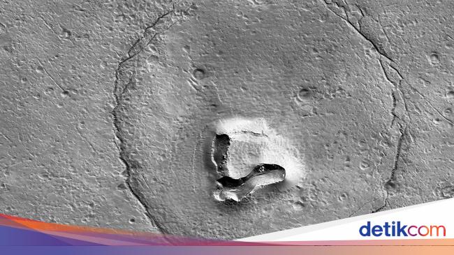 NASA Finds Giant Bear Face on Mars!