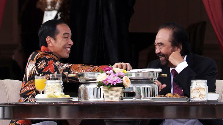 Jokowi Ditanya Apakah Pertemuan Dengan Paloh Bahas Reshuffle: Mau Tahu Aja