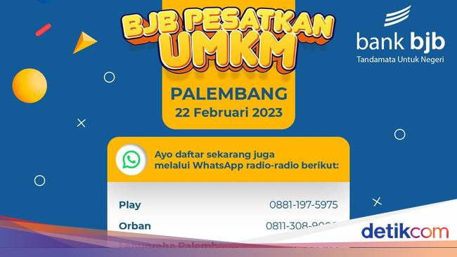Yuk, Cari Tahu Cara Kembangkan Bisnis di bjb PESATkan UMKM Palembang! - detikFinance