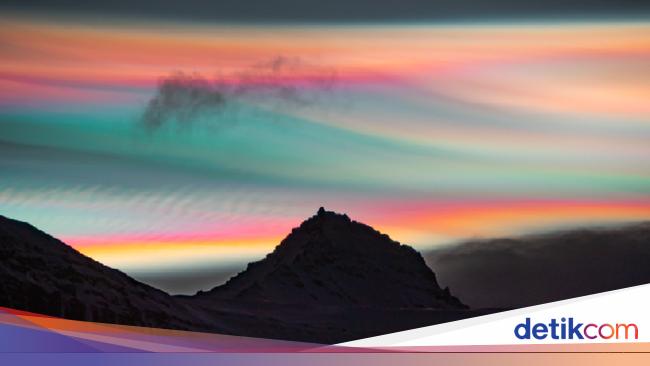 Awan Pelangi Langka Hiasi Langit Arktik Seperti Aurora
