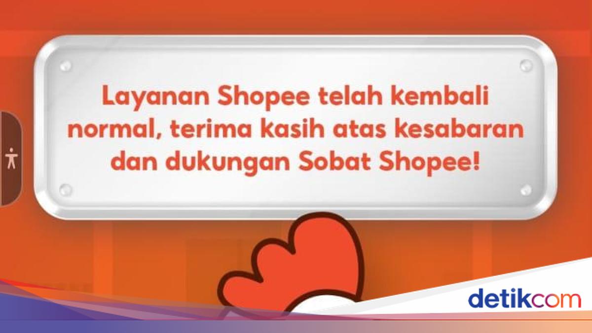 Sempat Error, Kini Shopee Sudah Bisa Digunakan Kembali