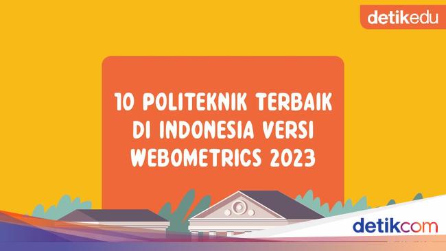 Infografis 10 Politeknik Terbaik Di Indonesia Versi Webometrics 2023