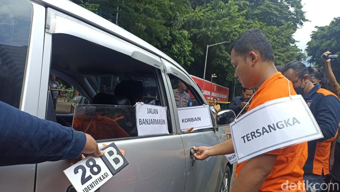 Kronologi Bripda HS Bunuh Sopir Taksi Dalam 40 Adegan Rekonstruksi