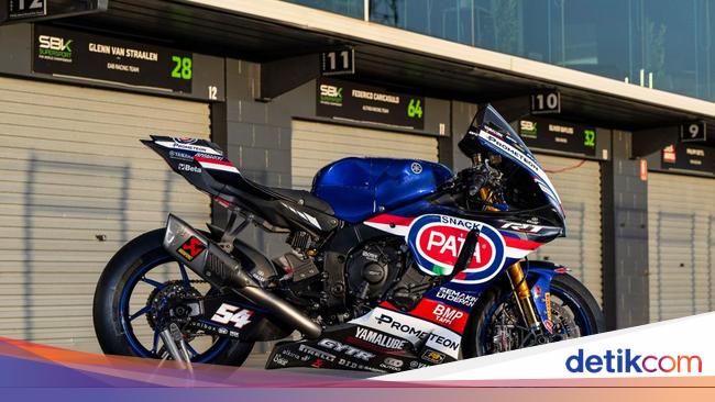 Ada Bendera Merah Putih pada Motor Yamaha YZF-R1 Toprak di WSBK Mandalika