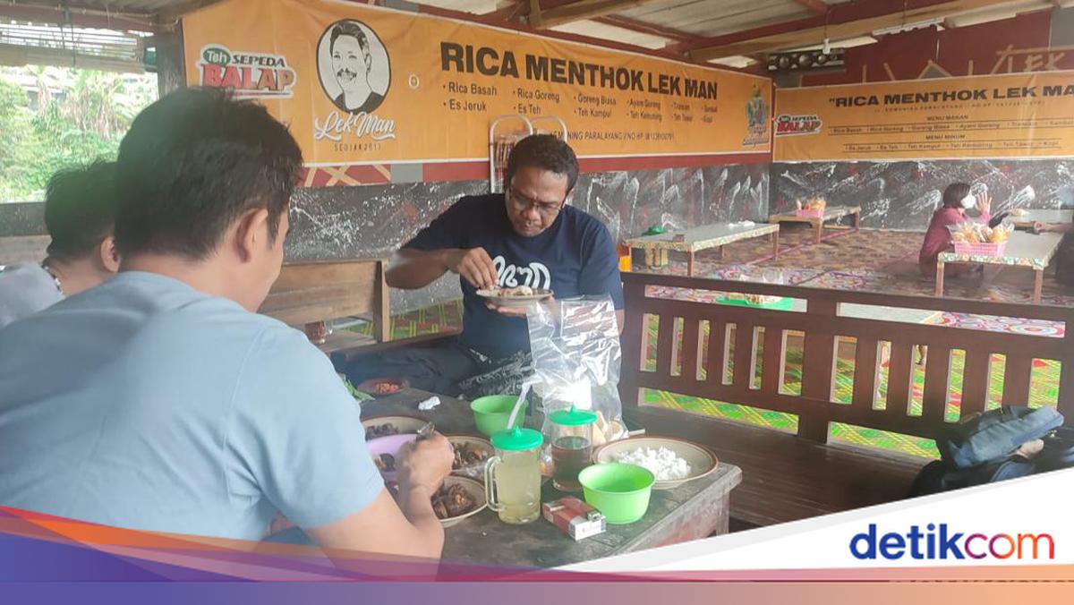 Huaah! Nikmatnya Disengat Pedas Gurih Rica Menthok Lek Man