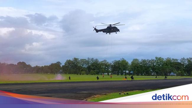 Latihan Sriti Gesit Lanud Sultan Hasanuddin Simulasi Sar Tempur