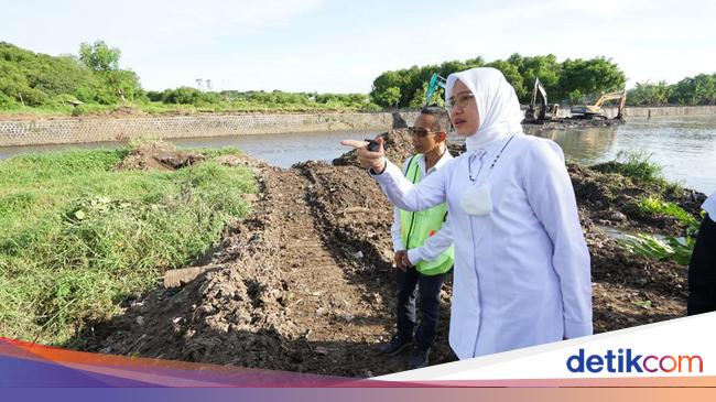 Bupati Ipuk Cek Normalisasi Kali Lo Sedimen 18 000 Meter Kubik Diangkat