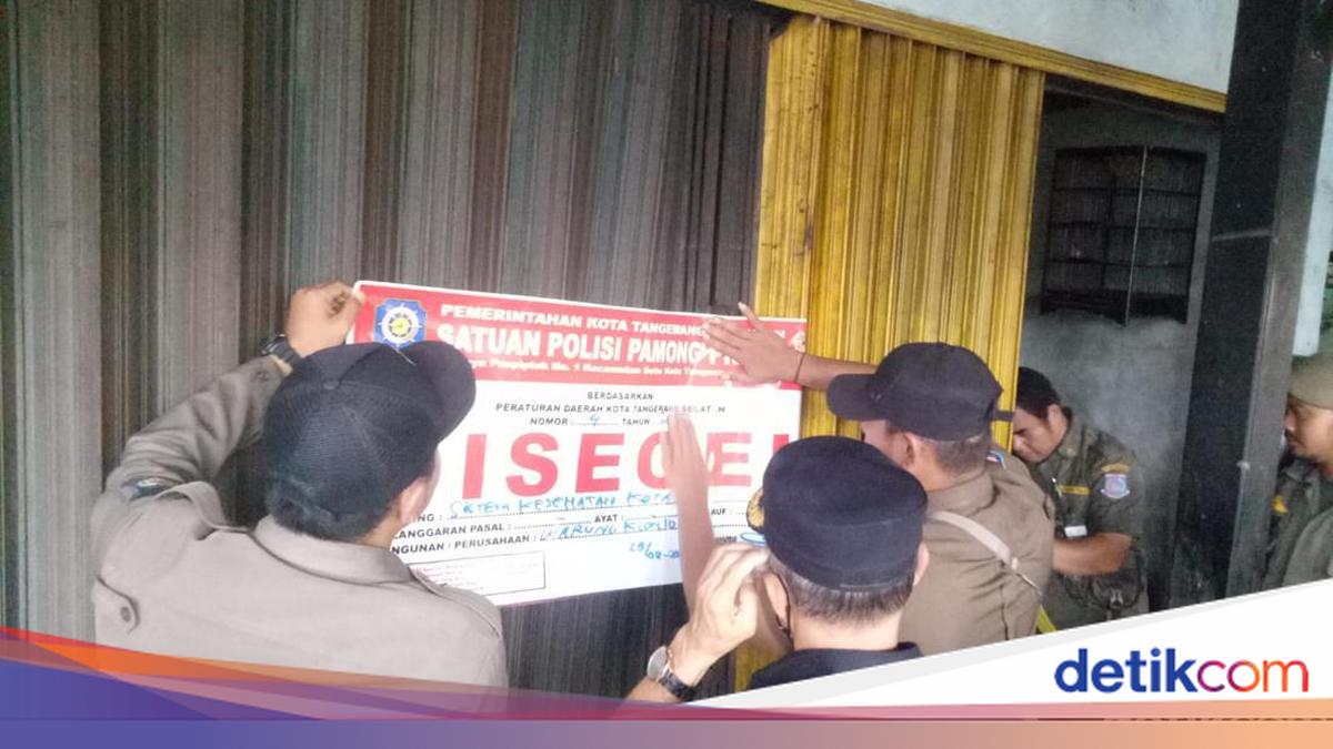 Toko Kosmetik di Tangsel Disegel Satpol PP gegara Jual Tramadol