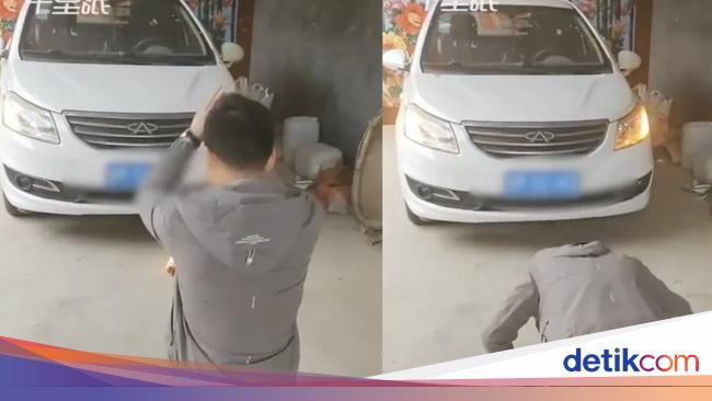 Man in China Performs Special Ceremony for Old Car, Video Goes Viral