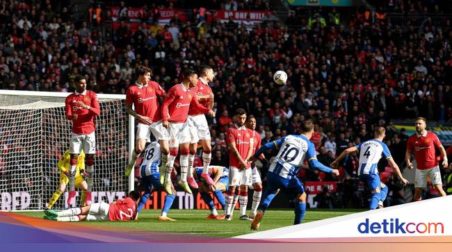 “Brighton vs Manchester United: 2022/2023 FA Cup Semifinals First Half Recap”