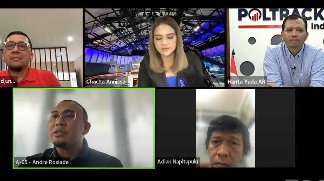 Debat Andre Rosiade Vs Adian Napitupulu Di Survei Capres Poltracking