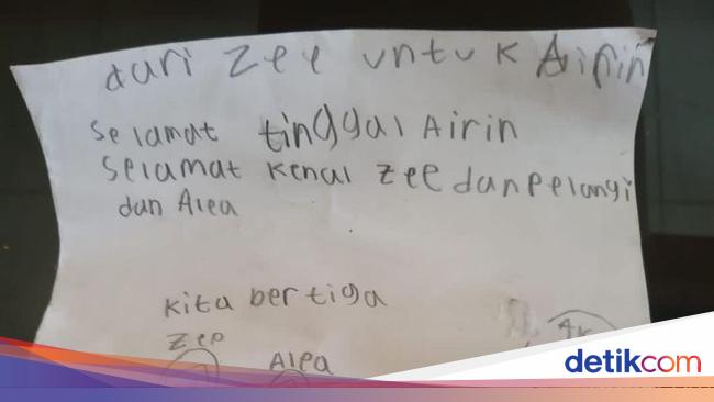 Pilu! Bocah Gresik Tulis Pesan 'Selamat Tinggal' Sebelum Dibunuh Ayah - detikNews