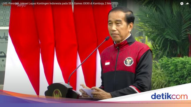 “Jokowi Sets High Target for Indonesian Athletes at the 32nd Sea Games in Cambodia”