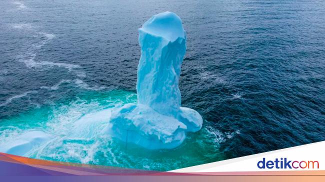 A giant penis-shaped iceberg shocks the world