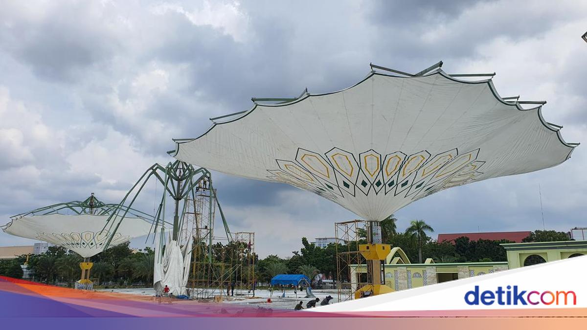 Pemprov Riau Putus Kontrak Proyek Payung Elektrik Masjid An-Nur