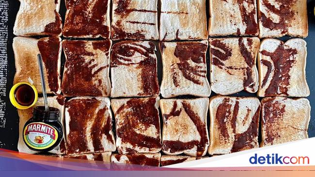 Wow! Seniman Ini Gambar Wajah Raja Charles III dengan 42 Roti Panggang