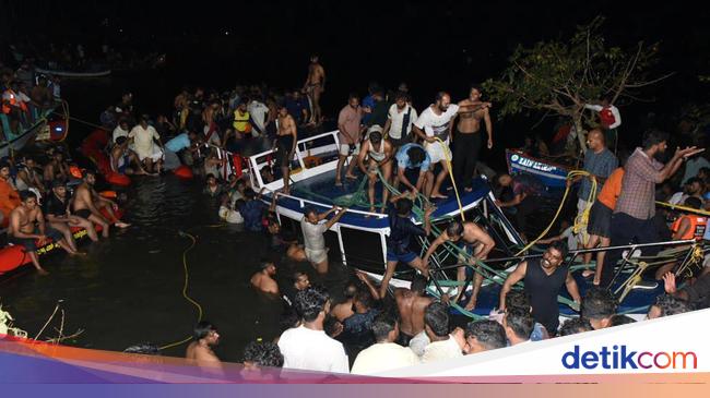 Tragic!  Cruise ship sinks in India, 22 people killed